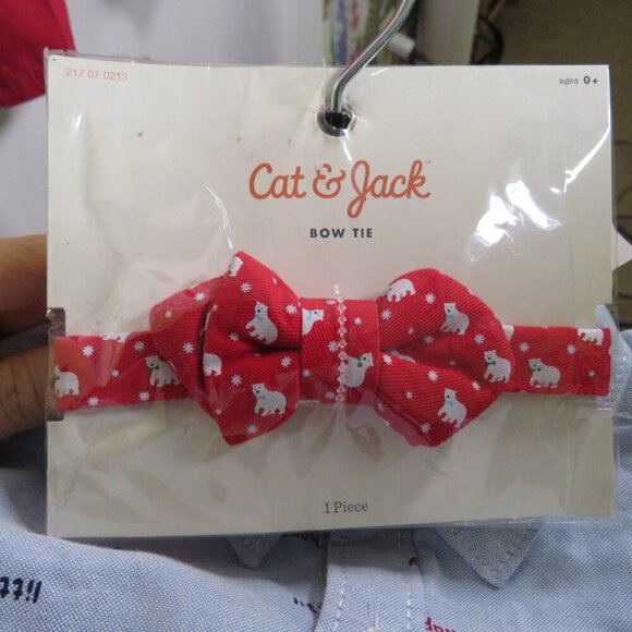 Baby Shirt, Pants w Bow Tie Red & Blue(Patriotic colors) 18mts Carters - Picture 7 of 13